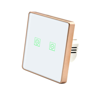 Glomarket 2 Gang Zigbee High Quality Tuya Switch Controller No Neutral Smart Home System Switch Interruptores