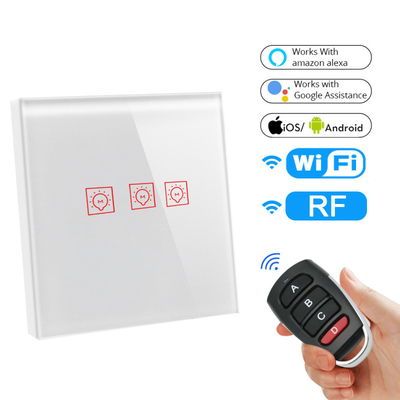 Glomarket Zigbee Tuya Smart Lamp RF Switch Wireless Wall Touch Power Panel Light Switch Smart Home Appliances