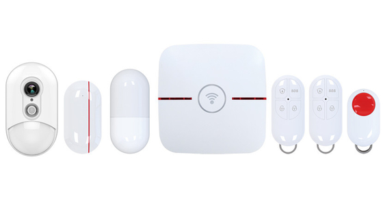 Glomarket Tuya 4g/3g/2g+wifi+ip Alarm Security System Protocol Platform Monitoring System Work Ip Camera For Home