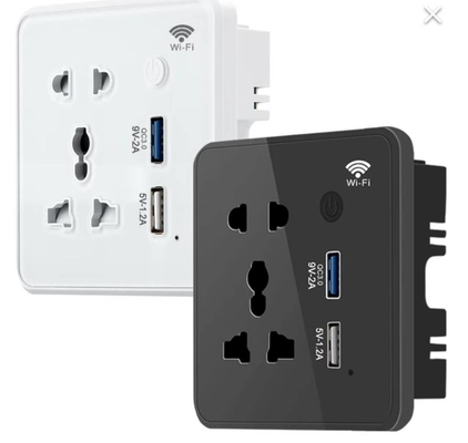 Glomarket Tuya Wifi Smart Sockets Usb Charger Electrical Plug Socket Remote Control With Alexa Google For Smart Home