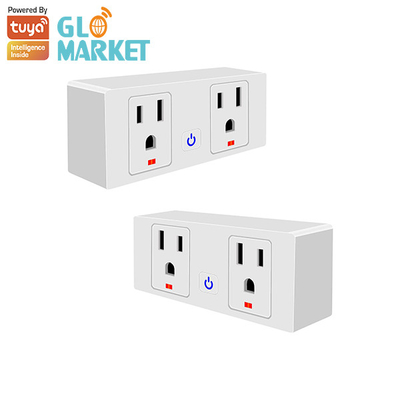 US Standard Tuya Wifi Smart Wall Plug Google Assistant Voice And Timing Control