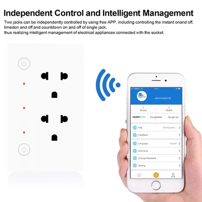 Glomarket Wifi Tuya Zigbee Socket White Dual USB Super Charging Port