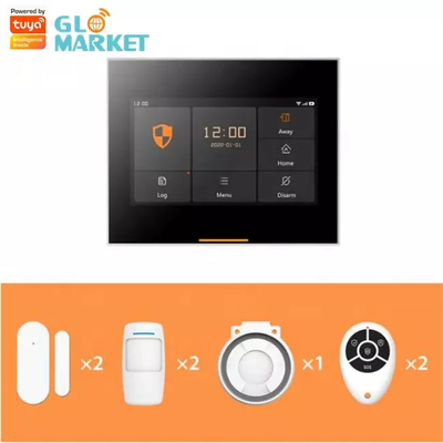 Glomarket Tuya 4g/Wifi Smart Home Security Alarm DIY System Wireless App Control Anti Theft Security Alarm System