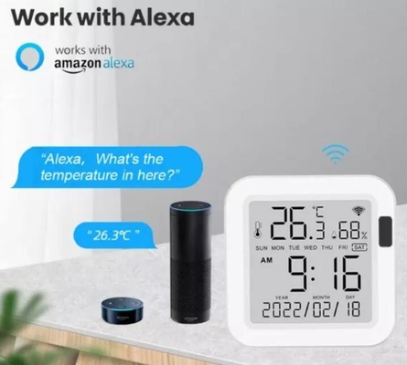 Glomarket Tuya Wifi Smart Temperature Humidity Sensor Wireless Home Thermometer Hygrometer Detector