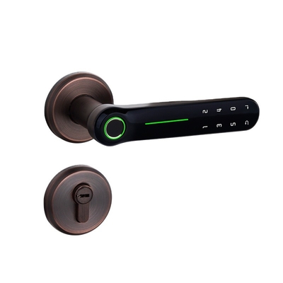 Glomarket Tuya Simple Design Indoor Smart Fingerprint Door Lock Password Handle Smart Door Lock