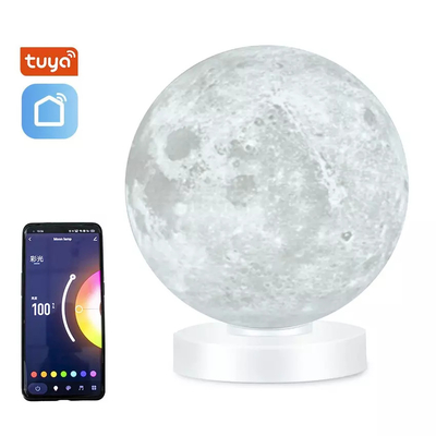 Glomarket Smart WiFi LED Light Desk Tuya 3D Printed Moon Lamp