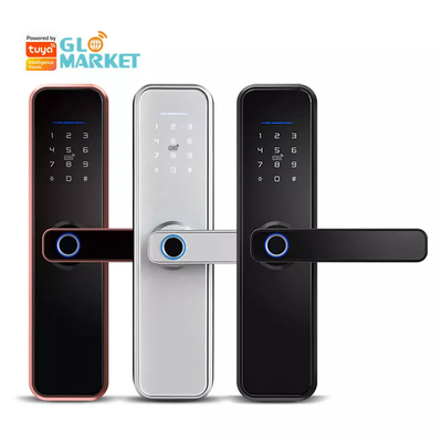 WiFi Smart Door Lock Waterproof Tuya App Control Fingerprint Password Unlock