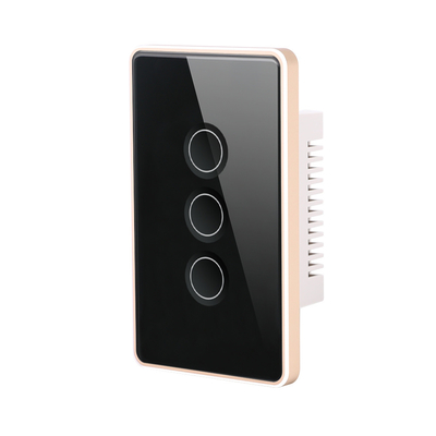 120*74mm Wifi Smart Wall Touch Light Switch Glass Panel 250V