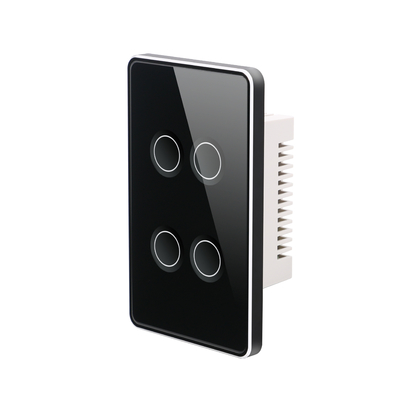 10A 4 Gang Zigbee Switch 120*74mm Smart Home Wall Light Switch