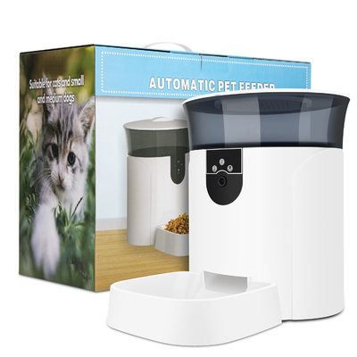 4000ml Smart Dog Food Dispenser AC110V Automatic Cat Feeder Wifi