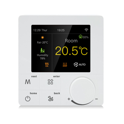 Glomarket RGB Colorful LCD Screen Smart Thermostat Tuya App Electric Heating Thermostat Works With Alexa And Google