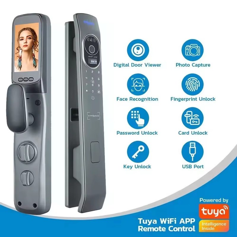 Glomarket Tuya Smart Door Lock 3d Face Recognition Automatic Smart ...