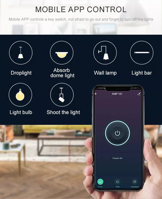 Glomarket Wifi Interruptor Inteligente Smart Light Touch Glass Screen Switch Dimmer With Alexa Google Home Switch