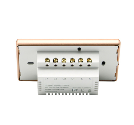 Glomarket 1/2/3/4 Gang Zigbee Us Standard Smart Switch No Neutral Smart Home Device Glass Panel Light Switch