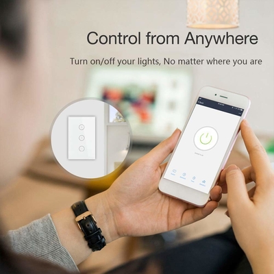 Glomarket Tuya Us Wifi Wireless Smart Switch Led Touch Controller Electronic Light Dimmer Interruptor Inteligente Switch