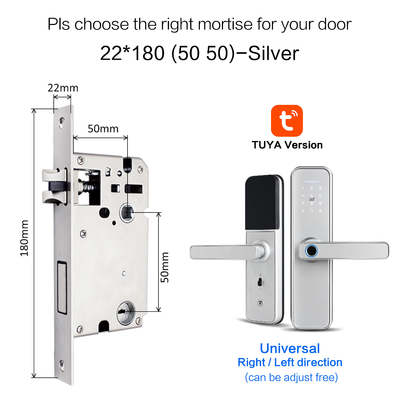 Tuya Wifi Fingerprint Smart Door Lock Waterproof App Remote Control Lock