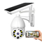 Glomarket Wifi Solar Powered Camera Outdoor Night Vision Waterproof Battery Powered Wireless Security Camera For Home