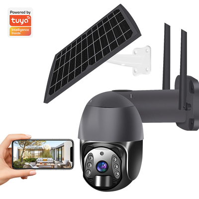 Smart Outdoor Solar Wireless Surveillance Camera Tuya 4G Home Security PTZ Camera