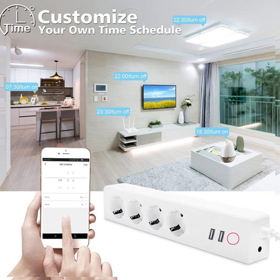 Individual Control Universal Smart Wifi Plug Alexa Google Tuya Smart Power Socket Plug