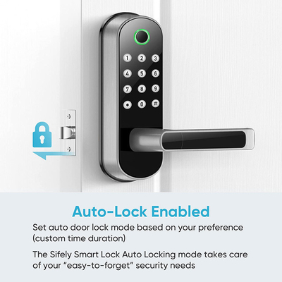 Waterproof Fingerprint Door Lock Tuya Wifi Remote Conttrol Code Smart