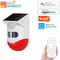 Outdoor Solar Infrared Alarm Siren 110 Degree Waterproof Smart Home Alarm System