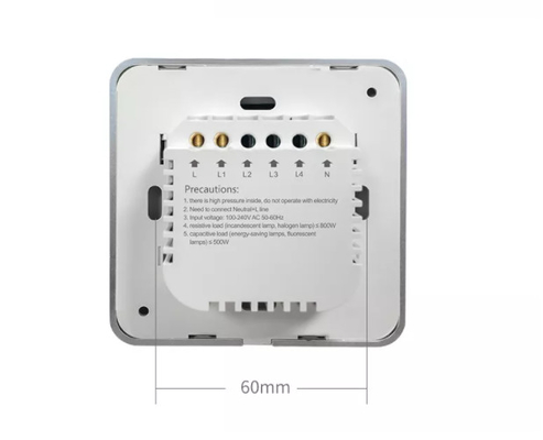 Tuya 1 Gang Switch Wifi Curved Surface Manual Touch Control Wall Switches For Smart Home