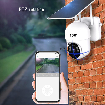 Outdoor Solar Power Waterproof Smart Camera Two Way Voice Intercom PIR Motion Detection