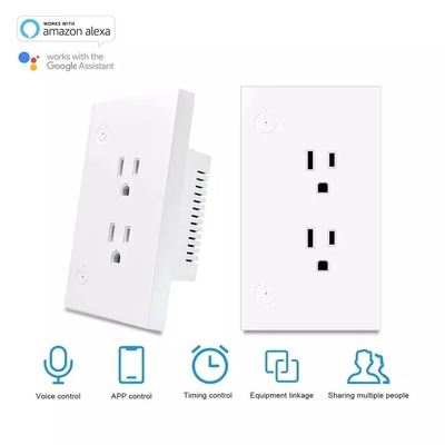 16A Smart Plug Socket Tuya Remote Control Charging Timer With Google Alexa Voice