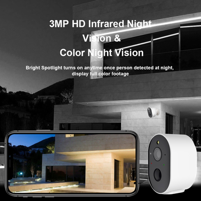 3mp Wifi Smart Intelligent Camera Remote Wakeup Waterproof With Google Alexa For Home