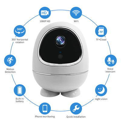 PIR Motion Detection Smart PTZ Camera Home Security Baby Monitor Network Wifi Camera