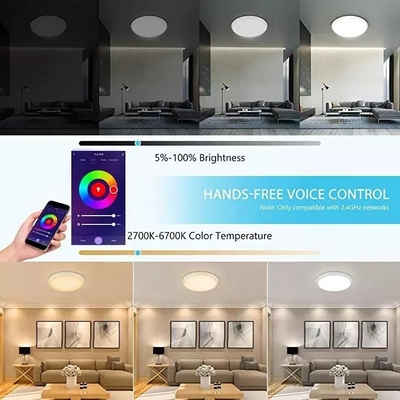 36W Modern Music Ceiling Light Colorful RGB Remote Control APP Smart Music LED Ceiling Light