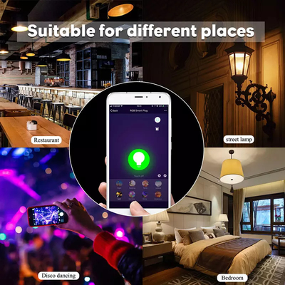 E27 E26 B22 Smart Bulb Phone Remote APP Control Light Rechargeable Tuya Multicolor