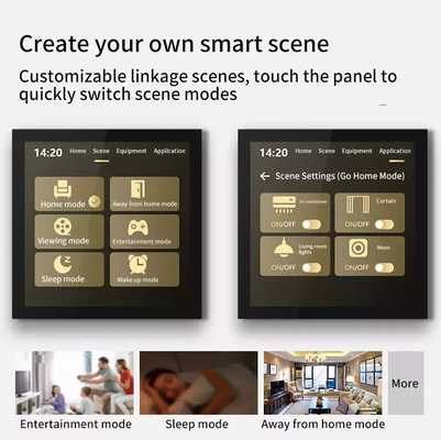 Center Screen 4 Inch Smart Zigbee Gateway Screen Tuya Control