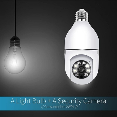 Smart Auto Tracking Full HD Ip Smart Wireless Indoor Camera With Light Bulb E27