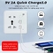 Smart Power Home Tuya 13A Outlet Wifi Universal Wall Plug With USB Grass Panel
