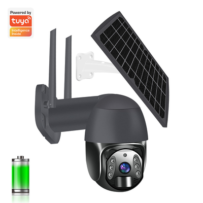 Night Vision Solar Security PTZ Camera Tuya Wifi / 4G Cloud Storage IP Camera