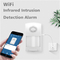 Wifi Tuya Smart Home Alarm Remote Control Infrared Intrusion Detection System For Home