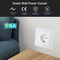 Glomarket Tuya Smart EU Standard Socket 16A WiFi Smart Home Glass Panel Wall Power Socket Work Alexa Google Home Compati