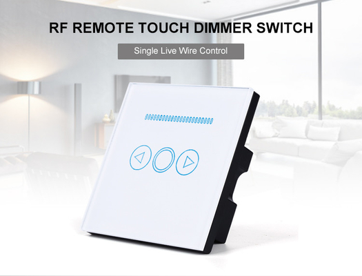 Glomarket Tuya Wifi/Zigbee EU/UK Smart Dimmer Light Switch Tempered Glass Touch Wall Electrical Light Dimmer Switch