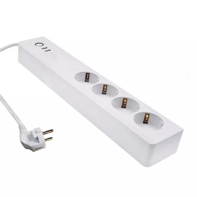 Glomarket Tuya Smartlife App Controlled 16A Protector Eu Standard Power Strip With Power Consumption