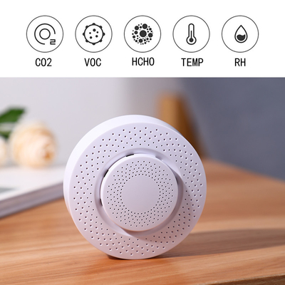 Glomarket Wifi Tuya Smart Air Box Formaldehyde / CO2 / VOC / Temperature / Humidity Remote Control For Household Hotel