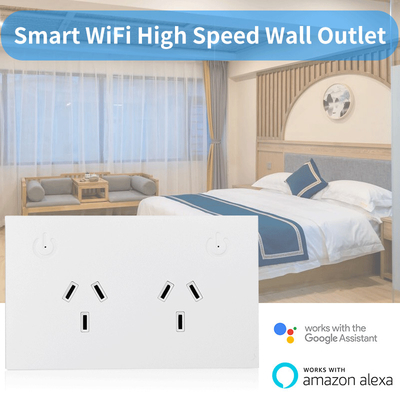 Glomarket Smart Wifi Wall Socket Plug Customized Built In Independent Switching Power Cord Mobile Phone Charger Usb Wire