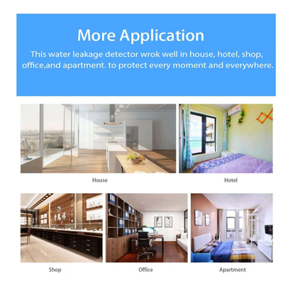 Glomarket Tuya Wifi/Zigbee Water Leak Detector Smart Home Mobile Phone Remote Alarm Overflow Sensor Linkage Alarm