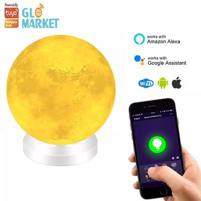 Magnetic Floating Smart WiFi LED Light 3D Printing Moonlight Living Room Decoration