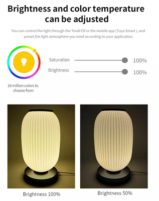 Glomarket Tuya Smart Lantern Table Lamp Glass Music Table Light Wifi App Control