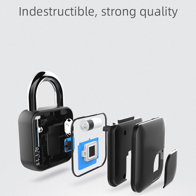 Zinc Alloy Tuya Smart Padlock USB Charging Fingerprint Padlock For Bag Door Cabinet