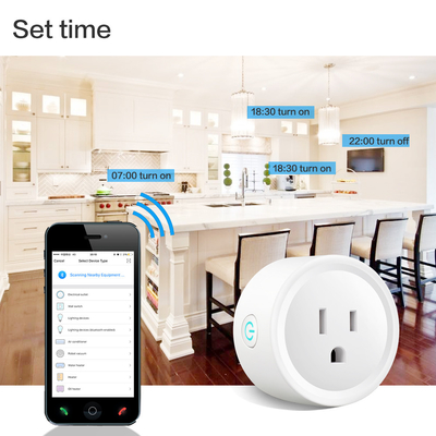 Tuya Wifi Electric Smart Plug Socket US Standard 16A Wireless Remote Control