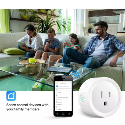 Glomarket Tuya Smart WiFi Plug Mini Wireless US Plug Work With Google Echo Amazon Alexa