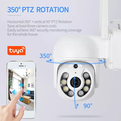 Smart Tuya Wifi Camera 1080P Waterproof Night Vision PIR Detection Full HD Security Camera