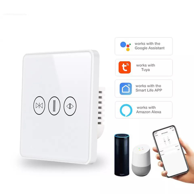 WiFi/Zigbee Smart Curtain Switch Voice Control Google Assistant Touch Screen Switch